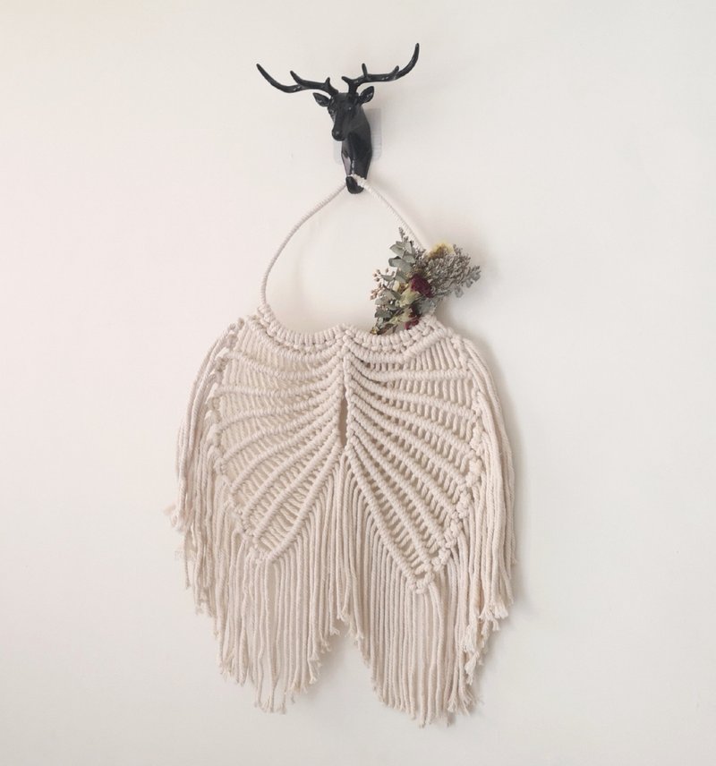 Macrame Angel Wings Woven Ornament 【Diy Macrame Angle Wings - Knitting, Embroidery, Felted Wool & Sewing - Cotton & Hemp 