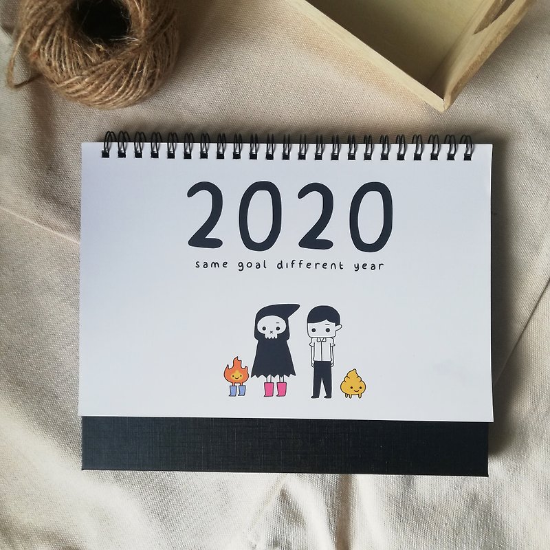 2020 Desk Calendar Same Goal Different Year | Desk Calendar (Additional Shipping Cost) - Calendars - Paper 