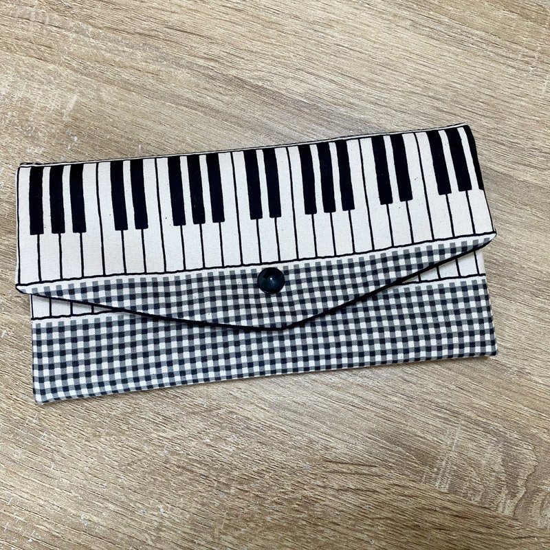 Piano Key Design: Red Envelope Pouch, Mask Holder, Passbook Sleeve, Multi-functional Mini Bag. A charming and exclusive design. - Chinese New Year - Cotton & Hemp 