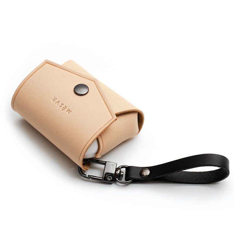 WILD I AirPod PRO Case Pouch Holder - Headphones & Earbuds - Genuine Leather Brown