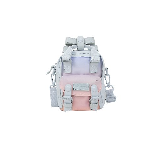 DOUGHNUT - 來自香港的包包設計品牌 【 DOUGHNUT 】馬卡龍 SRB 6.5吋側背小包 防潑水 隨身 / 藍蓮花