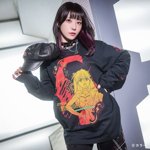 新品　EVANGELION x QOOZA / LONG SLEEVE TEE EVANGELION x QOOZA / LONG SLEEVE TEE -ASUKA1-Q0052 - Shop