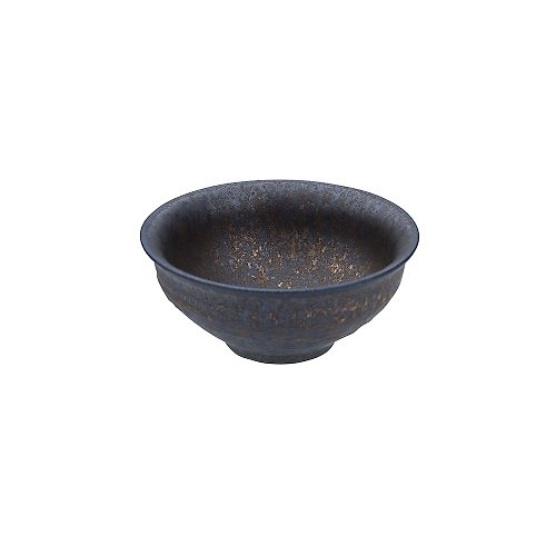 宜龍茶器 黑鐵釉飯碗