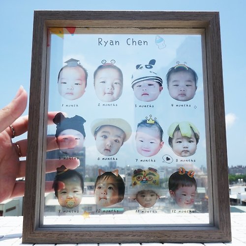 莉蔥花花 客製化寶寶成長相框8寸相框 滿月週歲成長禮