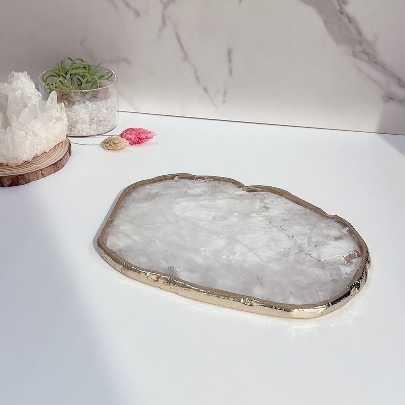 Crystal plate home decoration - ของวางตกแต่ง - คริสตัล 