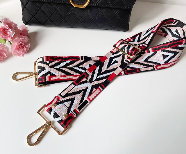 2 inch wide straps, cotton woven straps, backpack straps can be adjusted  and printed straps can be replaced - Shop womensgirl studio Messenger Bags  & Sling Bags - Pinkoi
