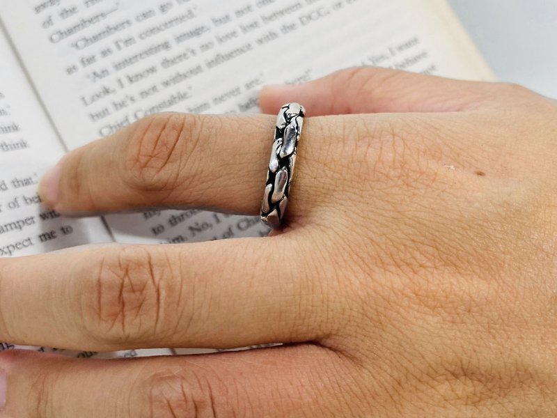 [Half acre of light] braided winding ring - General Rings - Silver Silver