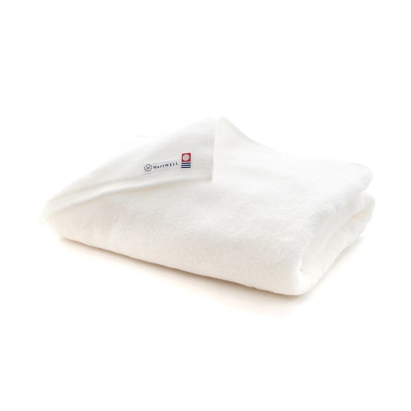 Japan Imabari Hartwell-QLIN Deodorant Fiber Bath Towel (60*105)-White - ผ้าห่ม - ผ้าฝ้าย/ผ้าลินิน ขาว