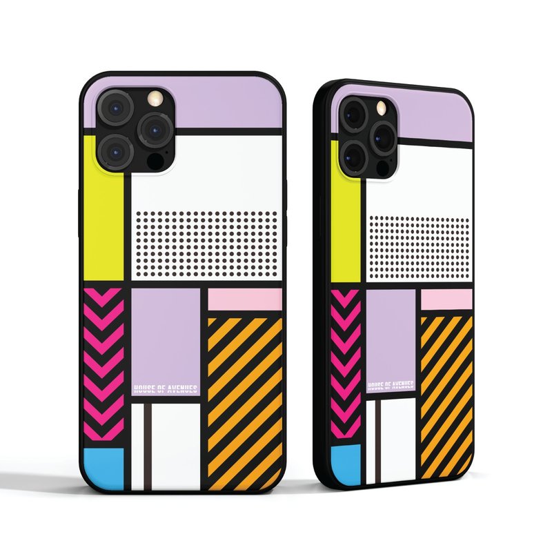 | HOA Original Design Phone Case | COLOR BLOCK Series | Pink Purple LAVENDER | - เคส/ซองมือถือ - พลาสติก หลากหลายสี