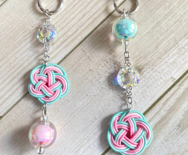 水引　ピアス 梅結び 和風 アイスラリマー 梅結び 天然石　天然石ピアス 楽天市場】梅結び 水引 ピアスの通販 水引 ピアス 梅結び 和風