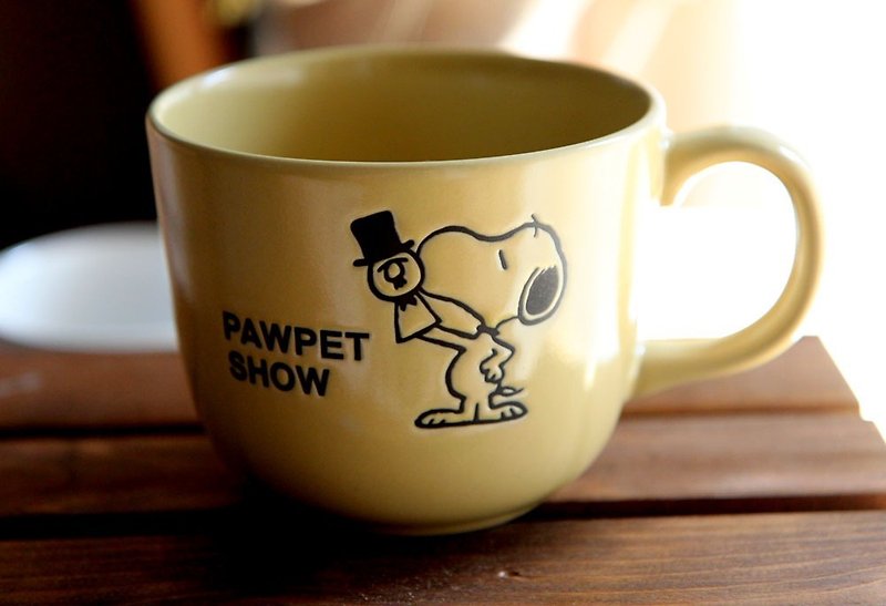 SNOOPY Snoopy-Shiman Retro Series Soup Cup (Doll Show) - แก้ว - ดินเผา 