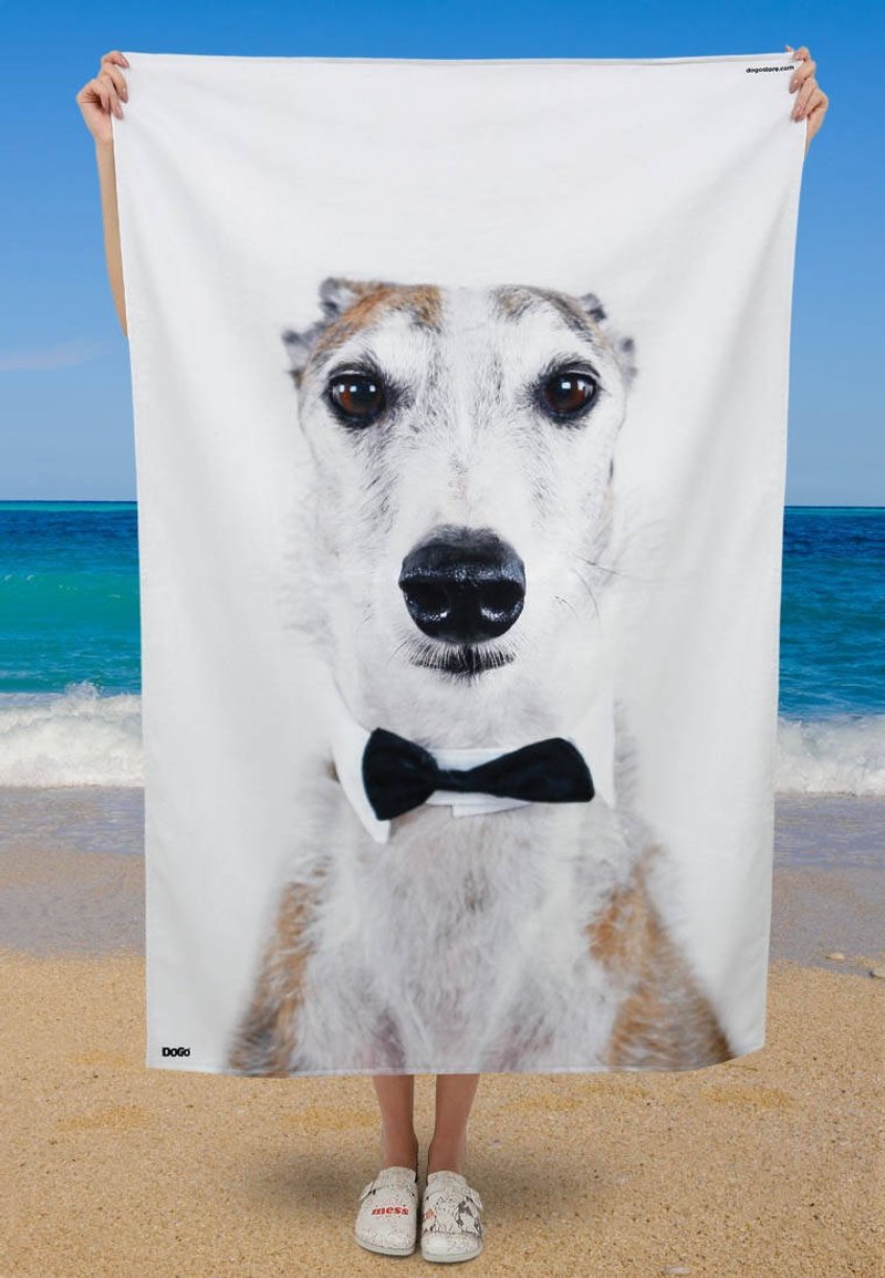 Italian Greyhound Beach & Picnic Towel - Towels - Other Man-Made Fibers Gray