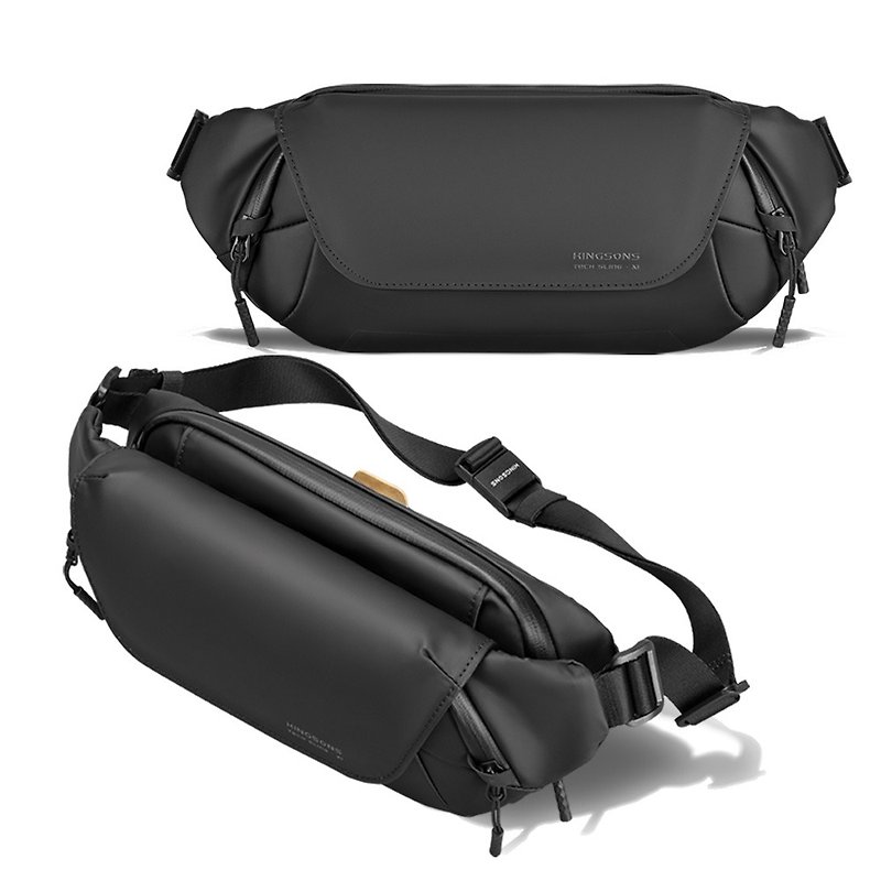 King Bag Tech Sling XI Pro Ranger Bag Lightweight Functional Chest Bag/Shoulder Bag - กระเป๋าแมสเซนเจอร์ - เส้นใยสังเคราะห์ สีดำ
