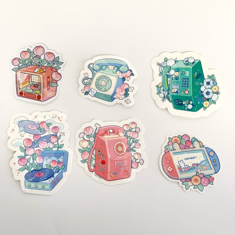 Set of 6 stickers - Stickers - Paper Multicolor