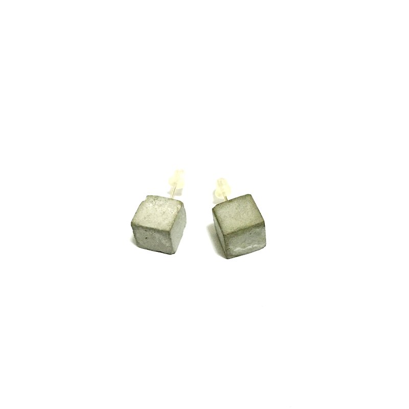 Concrete Earrings - ต่างหู - ปูน สีเทา