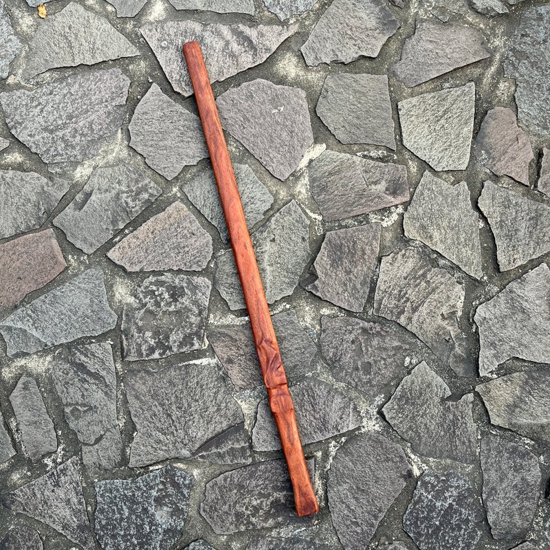 I sell sword demon sword bottom stop round edge practice sword handmade wooden knife art wooden sword demon knife - Items for Display - Wood Red