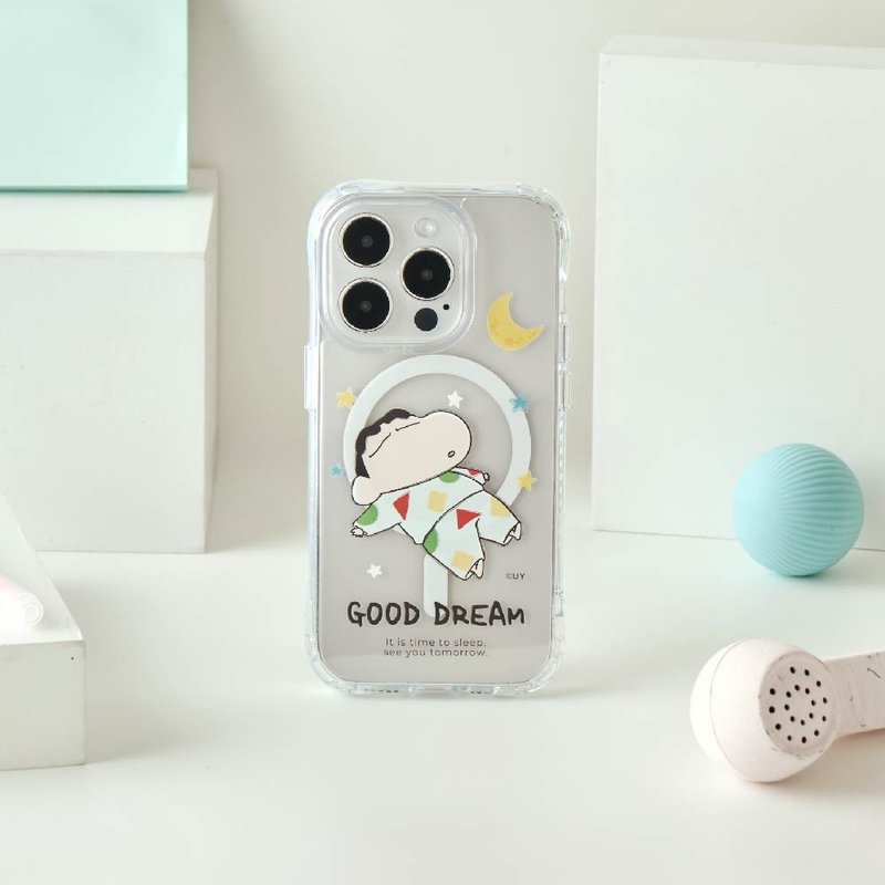 Crayon Shin-Chan Pajamas Dream Anti-yellow and Anti-fall MagSafe iPhone Case - Phone Cases - Plastic Transparent