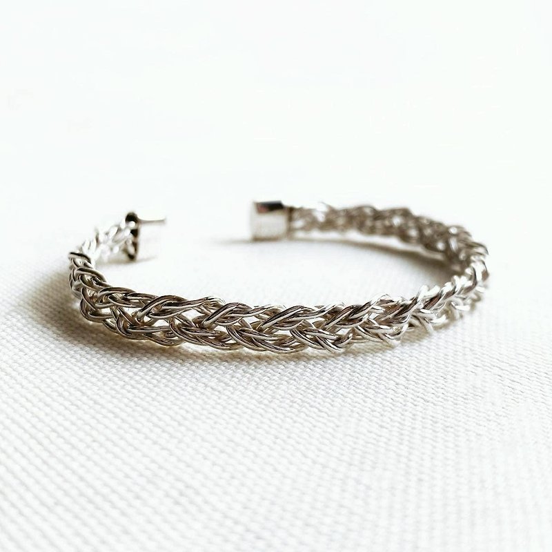 Braided bracelet - Bracelets - Sterling Silver Silver