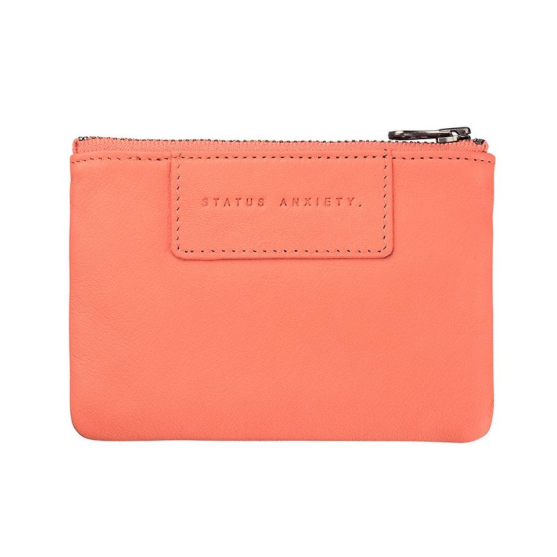ANARCHY Flat Clip _Coral / Coral - Wallets - Genuine Leather Red