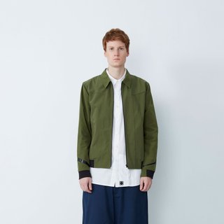 Fashion sleeves - hidden pocket tooling jacket - Army Green