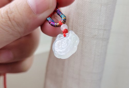 Pro-Cui】天然翡翠氷通絶妙で素敵な祝福の言葉ピンアンロック