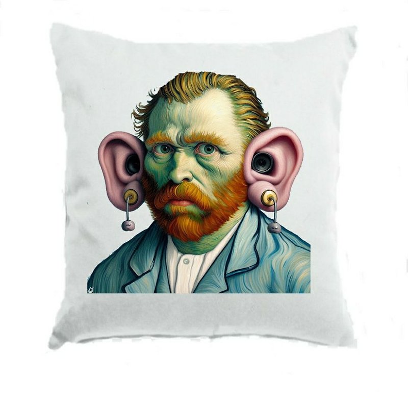 Van Gogh grew ears and became fat - หมอน - วัสดุอื่นๆ 