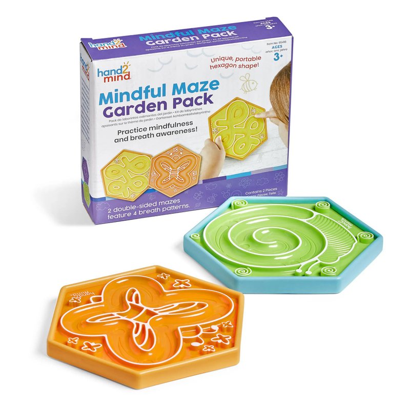 American hand2mind Finger Maze-Garden Theme | Sensory Integration | Emotional Teaching Aids - ของเล่นเด็ก - พลาสติก หลากหลายสี