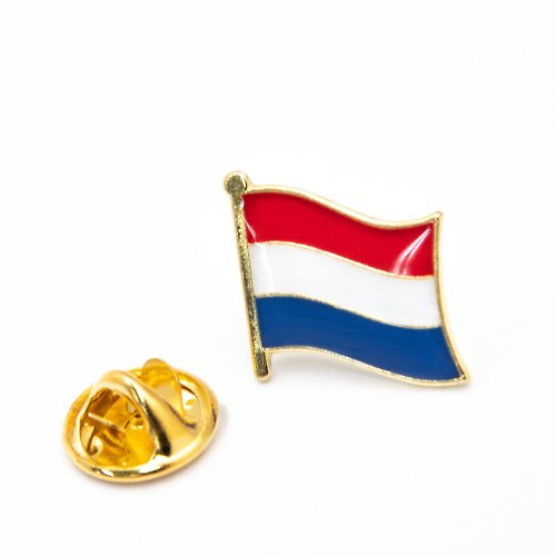 A-ONE Netherlands 荷蘭國旗 國徽別針 金屬飾品 國旗別針 國徽胸章 國
