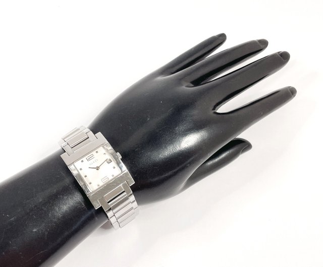 日本直送 中古美品】グッチ GUCCI 腕時計 7700L ステンレス