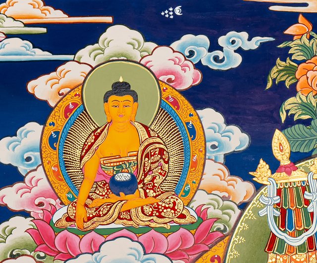 壮大なザンバラ ナムツェのタンカ 絵画 チベット仏教のアイコン