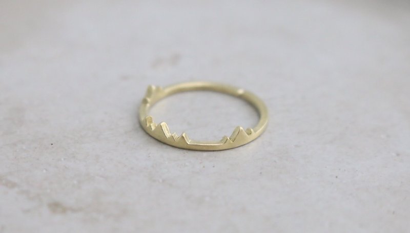 黃銅 戒指 (0827)山丘 - 戒指 - 其他金屬 金色