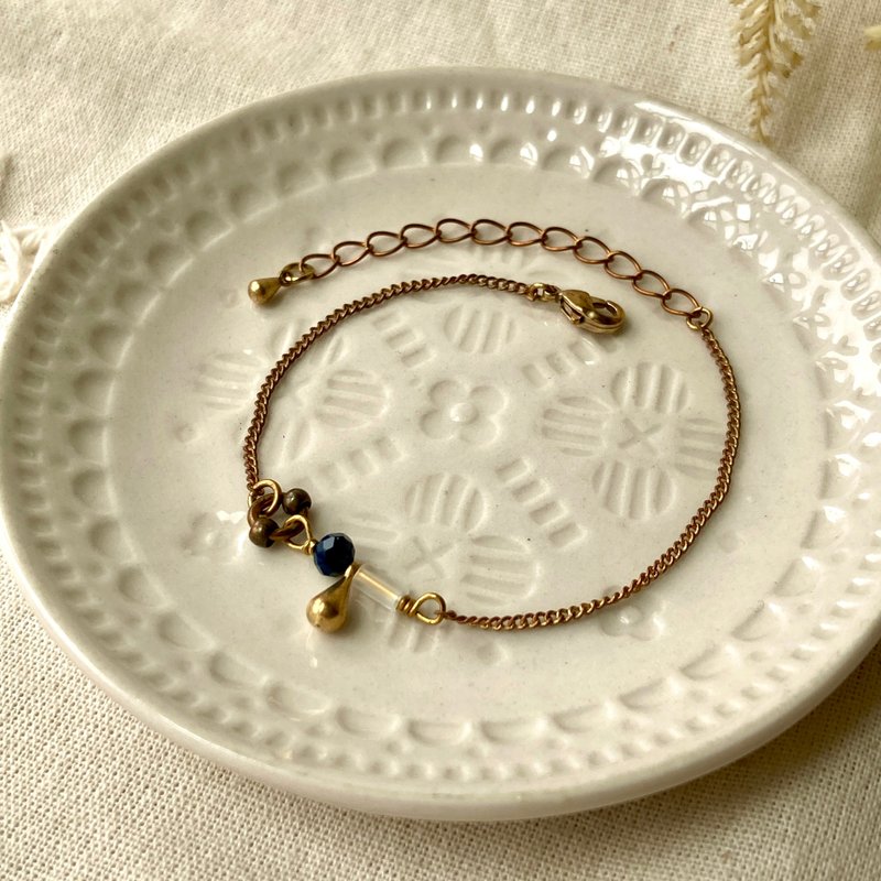 老林雜貨 | 黑糖小珍珠手鍊 - 手鍊/手環 - 銅/黃銅 金色