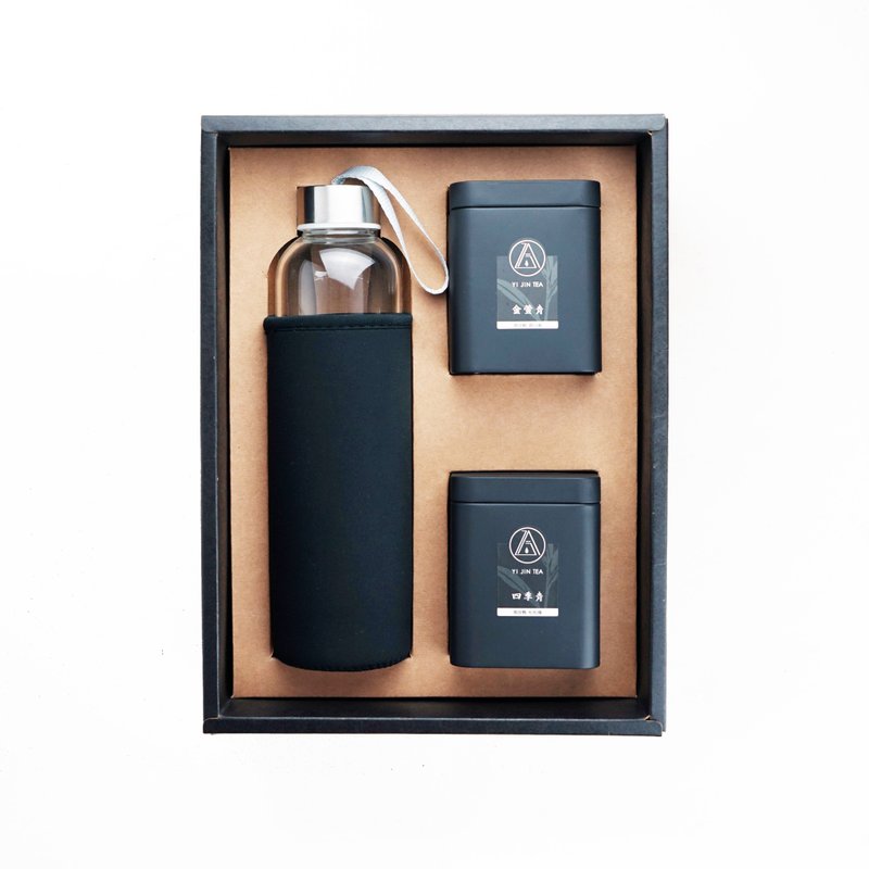 【簡約】乙今玻璃沖泡瓶/金萱 青/四季 青 - 茶葉/茶包/水果茶 - 紙 黑色