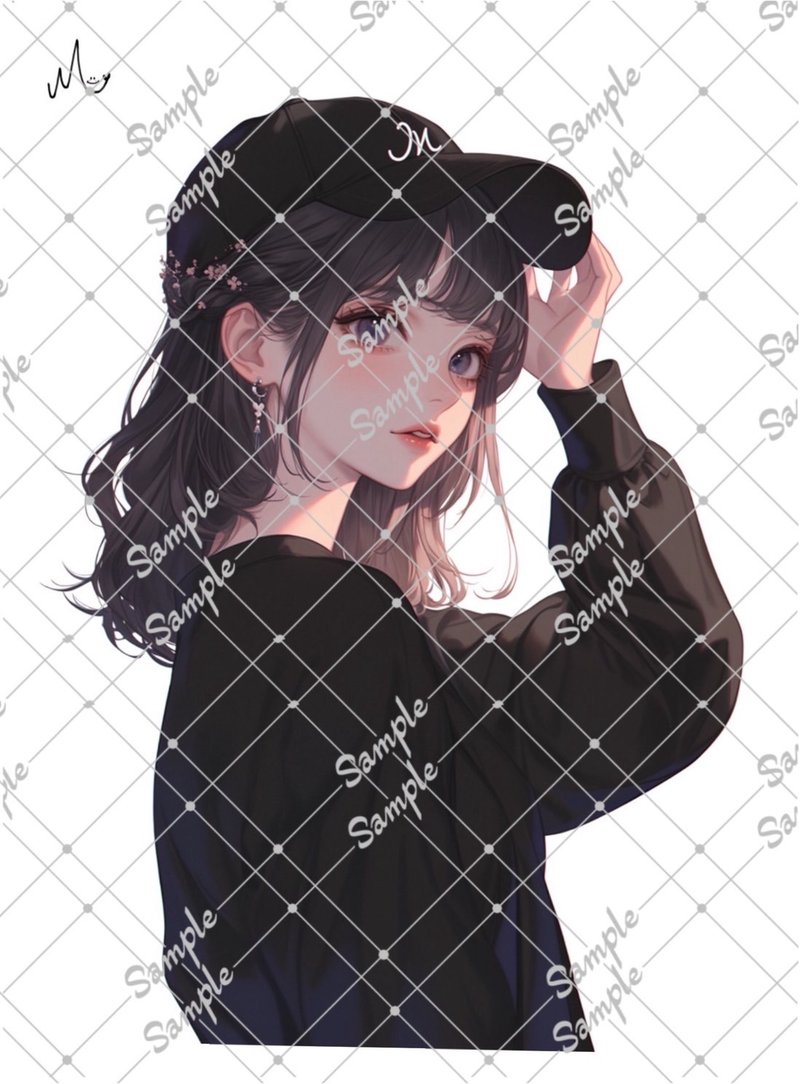 オリジナル人物ステッカー - 貼紙 - 紙 