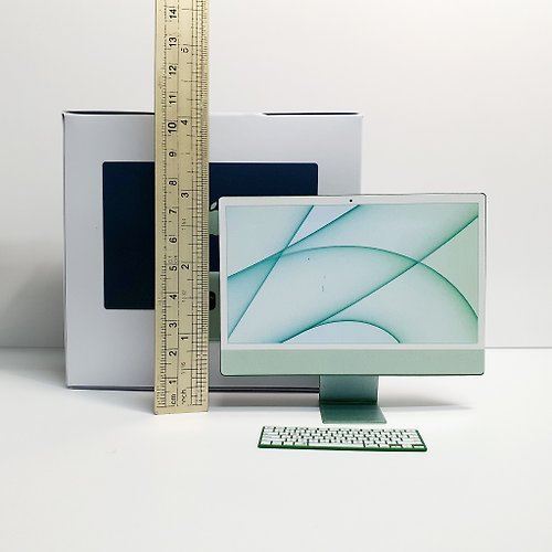 iMac 24インチモデル、グリーンカラー、1/6スケールモデル 