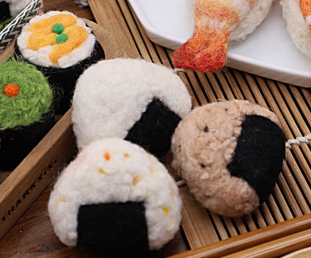 羊毛フェルト手作り寿司シリーズおにぎり和食ランチ手作り