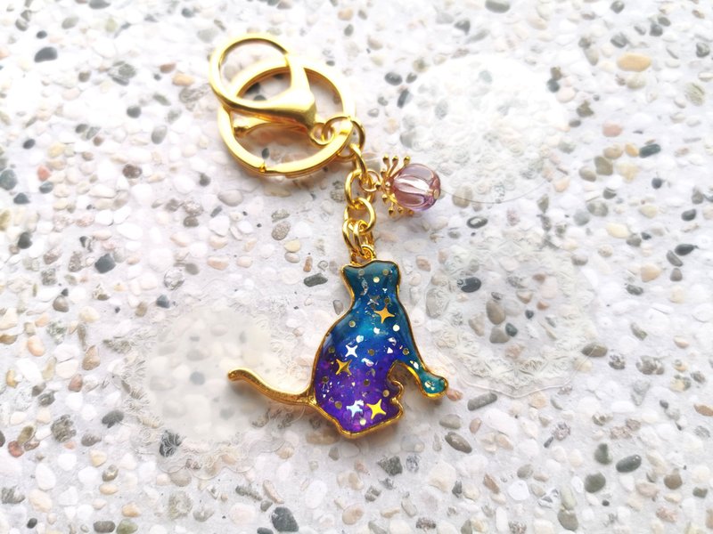 Original Ornaments Those cats who accompany me in my life - Chapter 2 Hand-made resin key ring - Keychains - Resin Multicolor