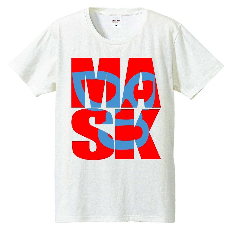 Tシャツ / MASK - 男 T 恤 - 棉．麻 白色