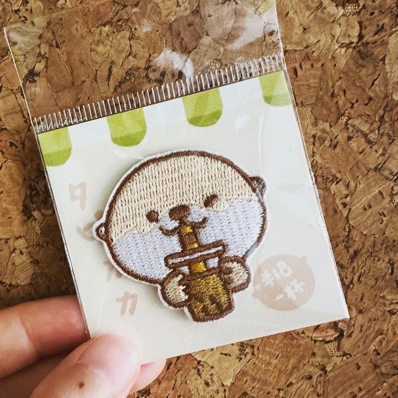 shine original cute otter big head embroidery sticker 3m sticker - เย็บปัก/ถักทอ/ใยขนแกะ - งานปัก 