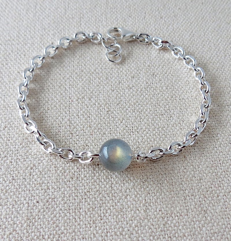 Sterling Silver ***fashion [Love ‧ Love] elongated stone bracelet****** Guardian love - Bracelets - Gemstone 