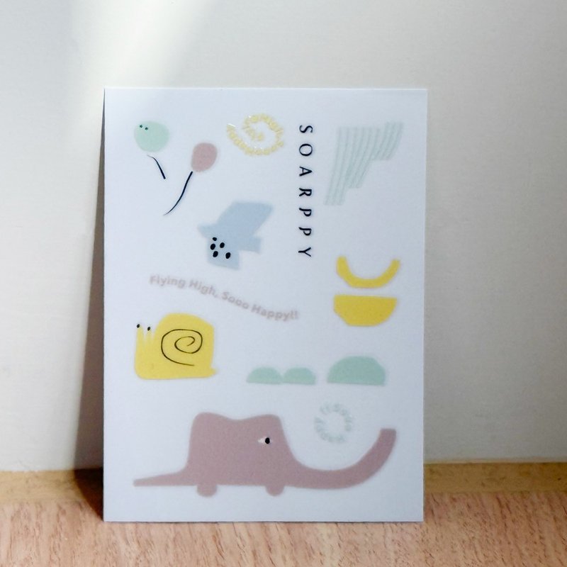 Soarppy品牌元素-水晶貼紙 - 貼紙 - 塑膠 多色