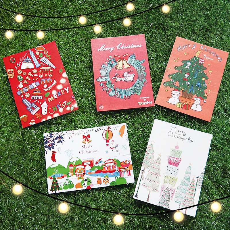 JB DESIGN Love Taiwan Postcard Group - Christmas (Second Edition) - Cards & Postcards - Paper Transparent