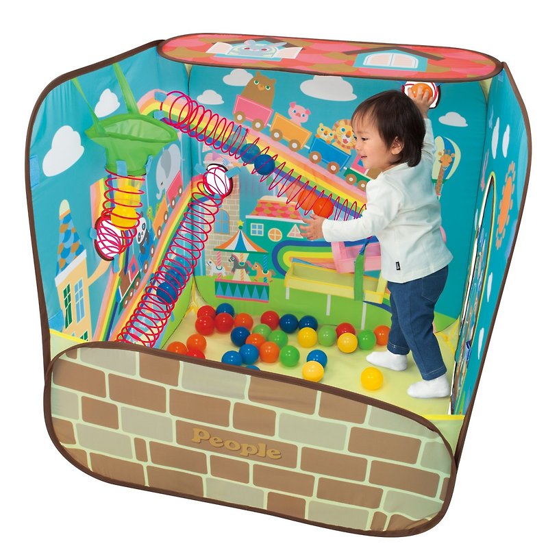 腦力體力激盪投球遊戲屋-快速出貨 - 嬰幼兒玩具/毛公仔 - 其他材質 藍色
