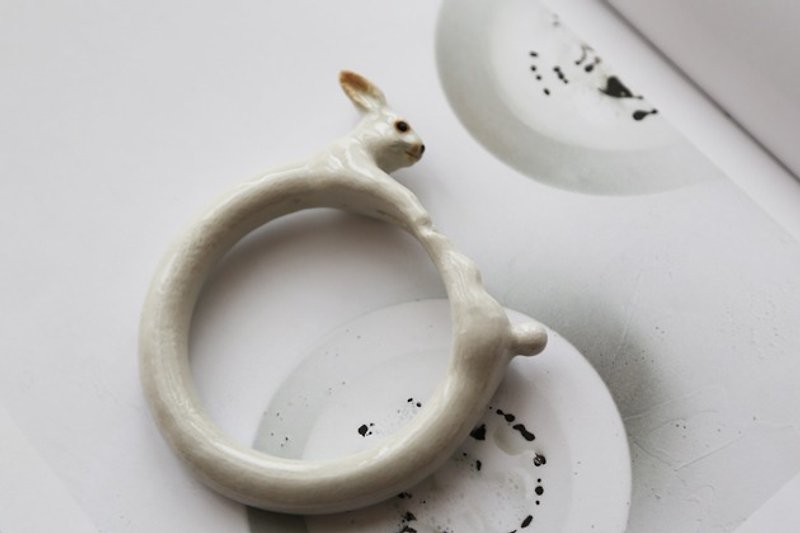 And Mary rabbit bracelet - Bracelets - Porcelain 