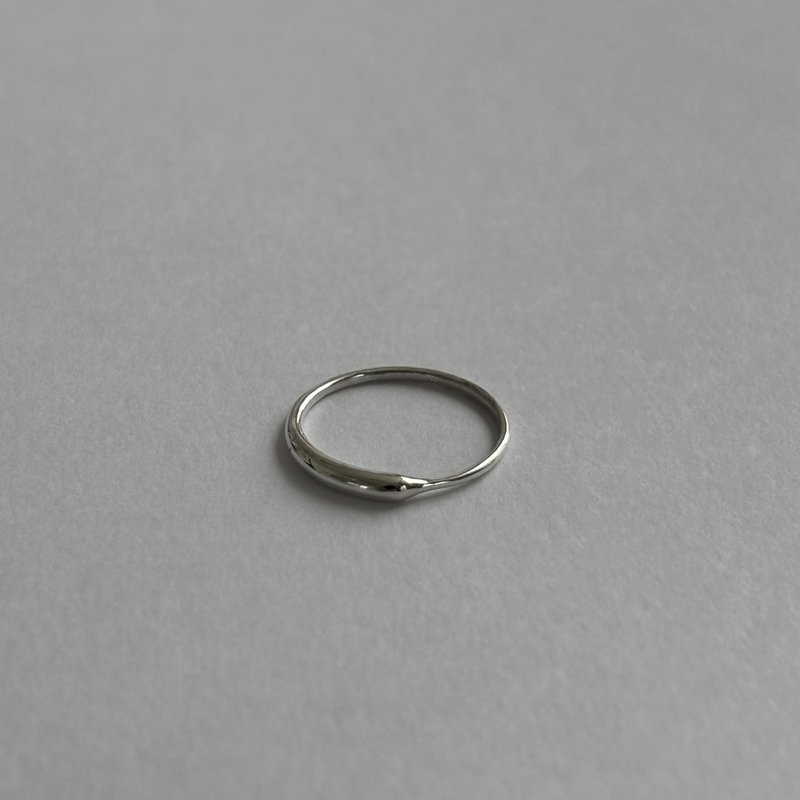 戒指 925純銀 wave ring03 - 戒指 - 其他金屬 