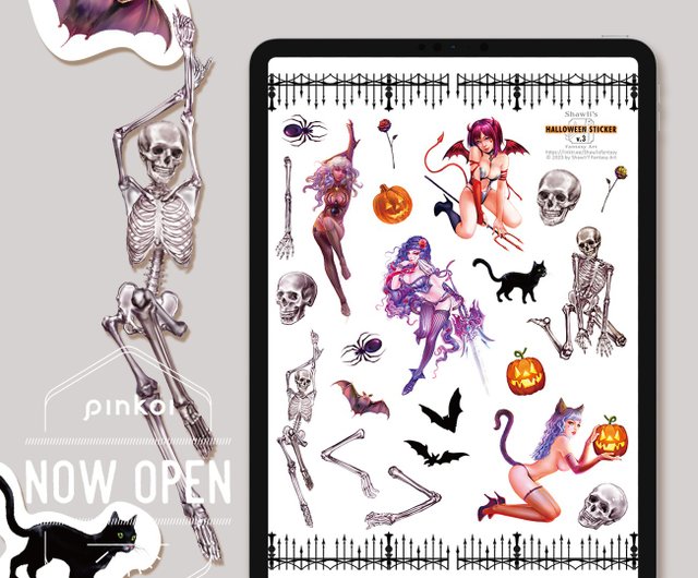 Halloween Planner Sticker Book Digital Planner Stickers [DOWNLOAD]