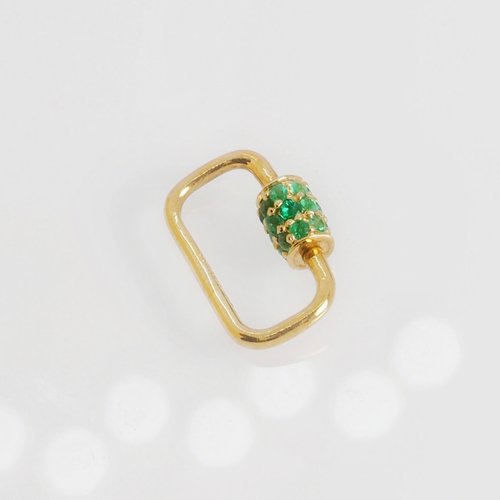 IRIZA Jewellery 18K金經典祖母綠寶石吊咀 Emerald Classic Connector