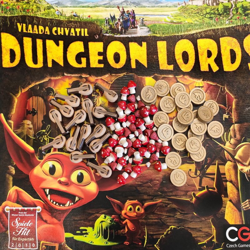 與 Dungeon Lords 棋盤遊戲兼容的豪華資源代幣 - 桌遊/牌卡 - 其他材質 