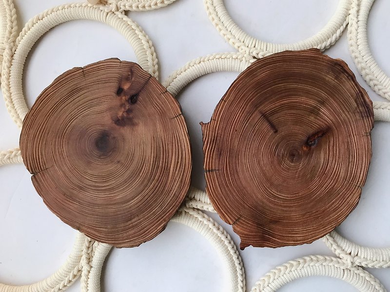 Telling Seven Cypress Wood Tea Mat Decoration Mat - ของวางตกแต่ง - ไม้ หลากหลายสี