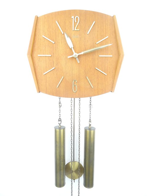 Dutchantique4you German Vintage Antique Design Mid Century 8 day Retro Wall Clock